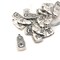 Silver Russian Nesting Doll Charms, Matryoshka Charms, 18x8.5mm